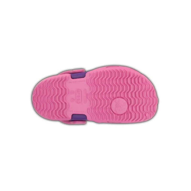 Crocs Kids Electro II Clog Party Pink/Neon Purple UK 4 EUR 19-20 US C4 (15608-6CP)